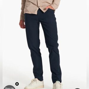 Vuori Pants Mens Sz 34 Blue Meta Chino Golf Chino Stretch Preppy Performance